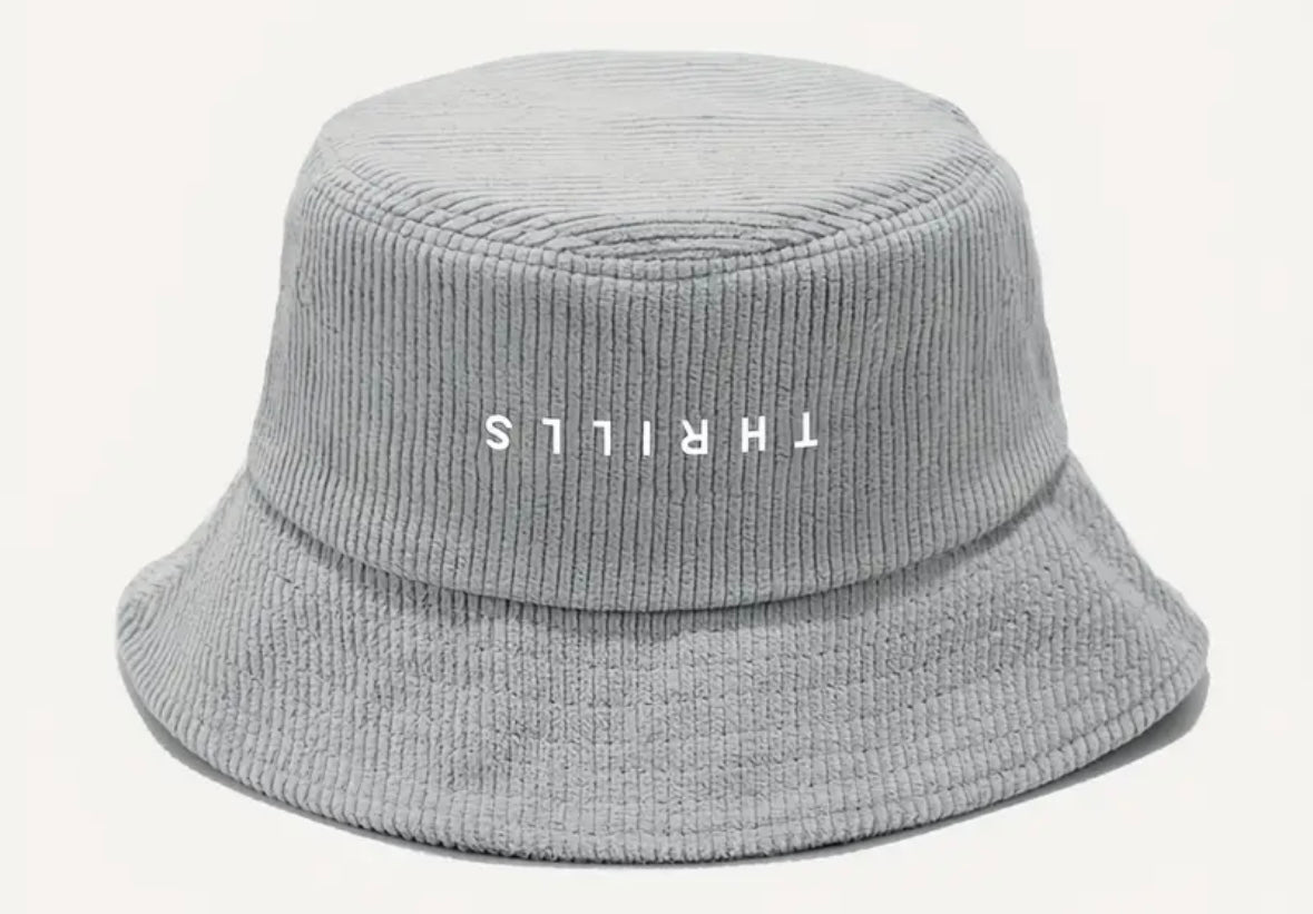 “Thrills” Corduroy Bucket Hat