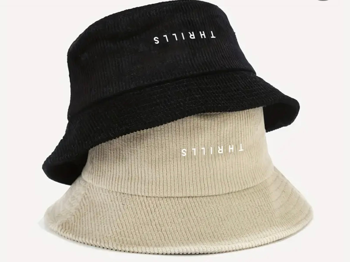 “Thrills” Corduroy Bucket Hat
