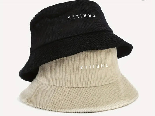 “Thrills” Corduroy Bucket Hat